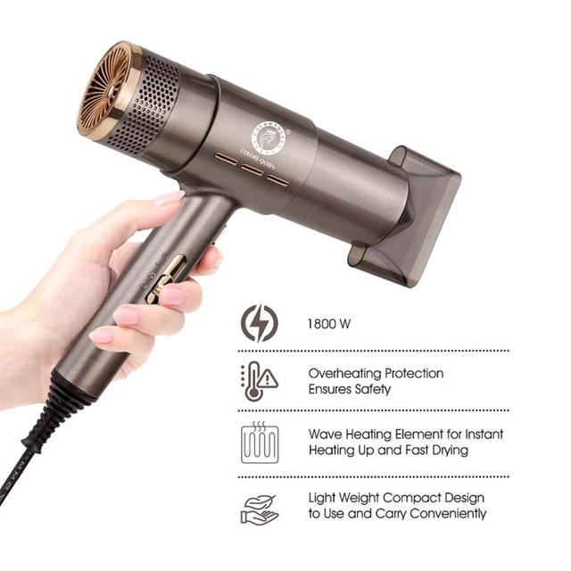 Colors Queen 1800 Watt Hot & Cold Hair Dryer